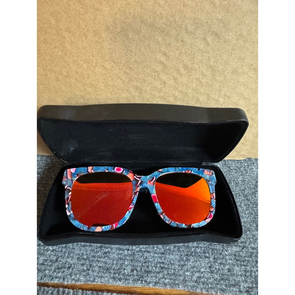 Gentle Monster 2017 Collection Didi.D Square Sunglasses Orange Mirror Lens Case